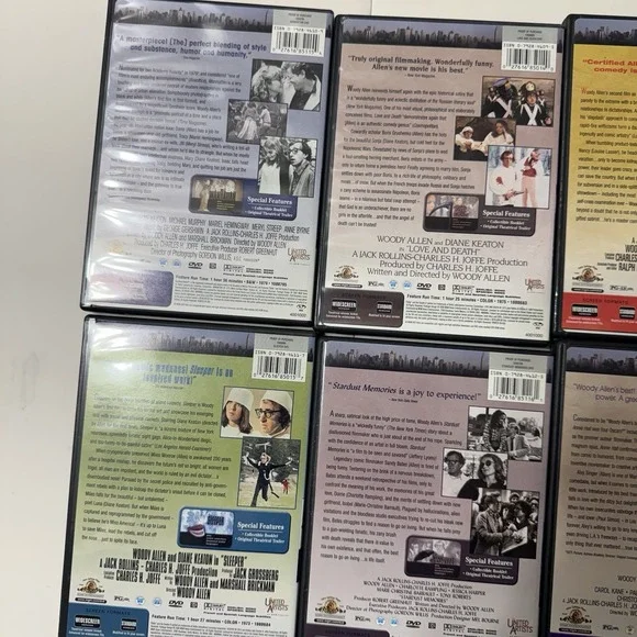 The Woody Allen Film Collection 8  DVD Box Set Mgm Studio Annie Hall Comedy - Picture 8 of 9